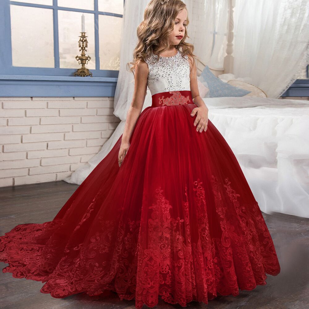 Girl Dress Princess Wedding Dress Children