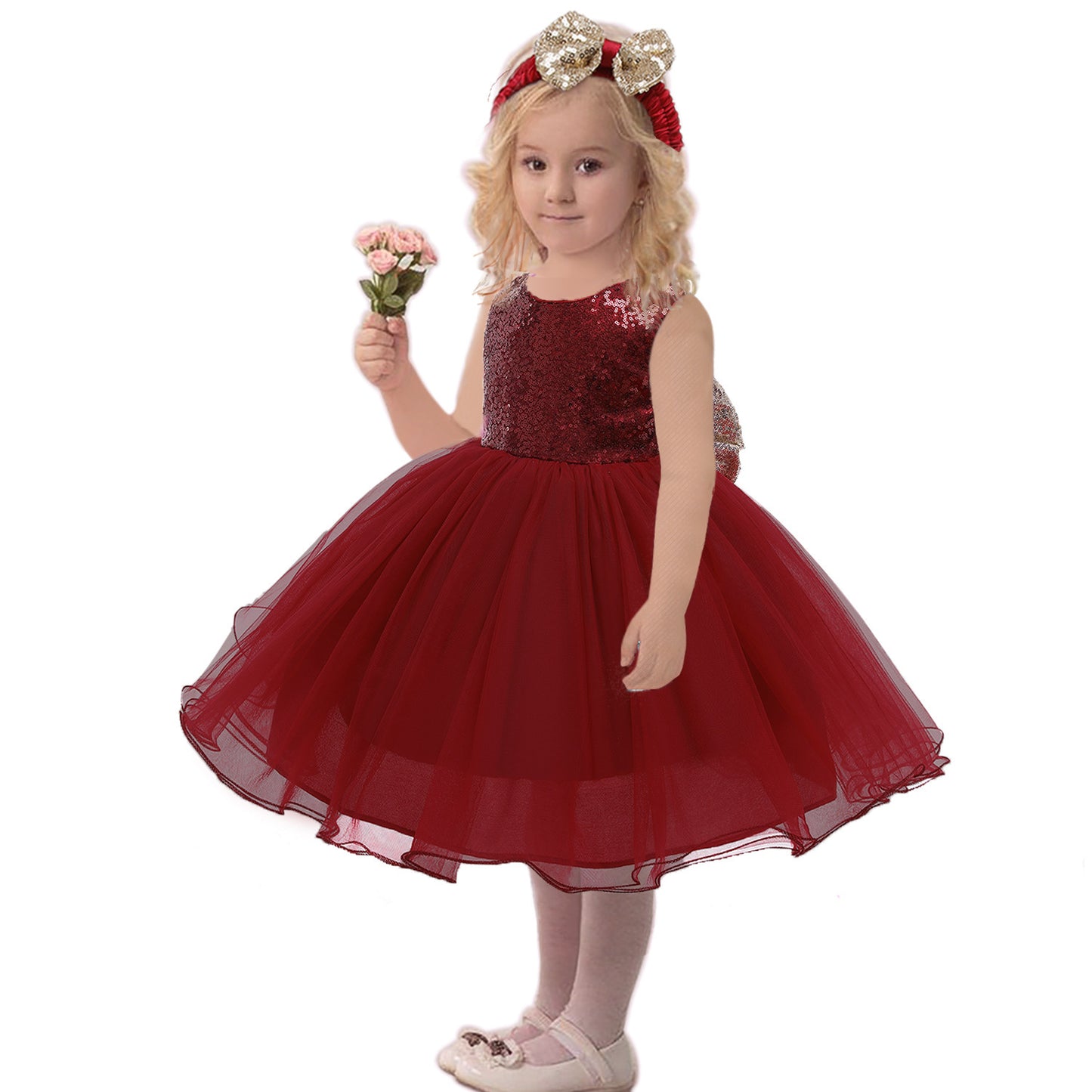 Mesh Colorblock Children's Princess Dress Girl Skirt