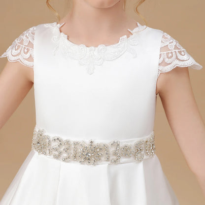 Princess Flower Girl Dress For Children First Communion Wedding Banquet Pageant Birthday Evening Party Ball Event Ceremony Prom