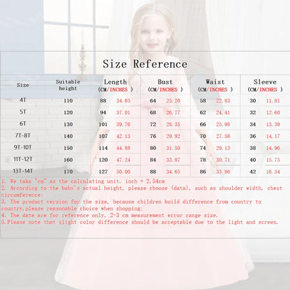 Elegant Princess Birthday Lace Dress Kids Elegant Girl Dresses For Girls Vintage Children Girl Party Wedding Dress 4 10 12 Years